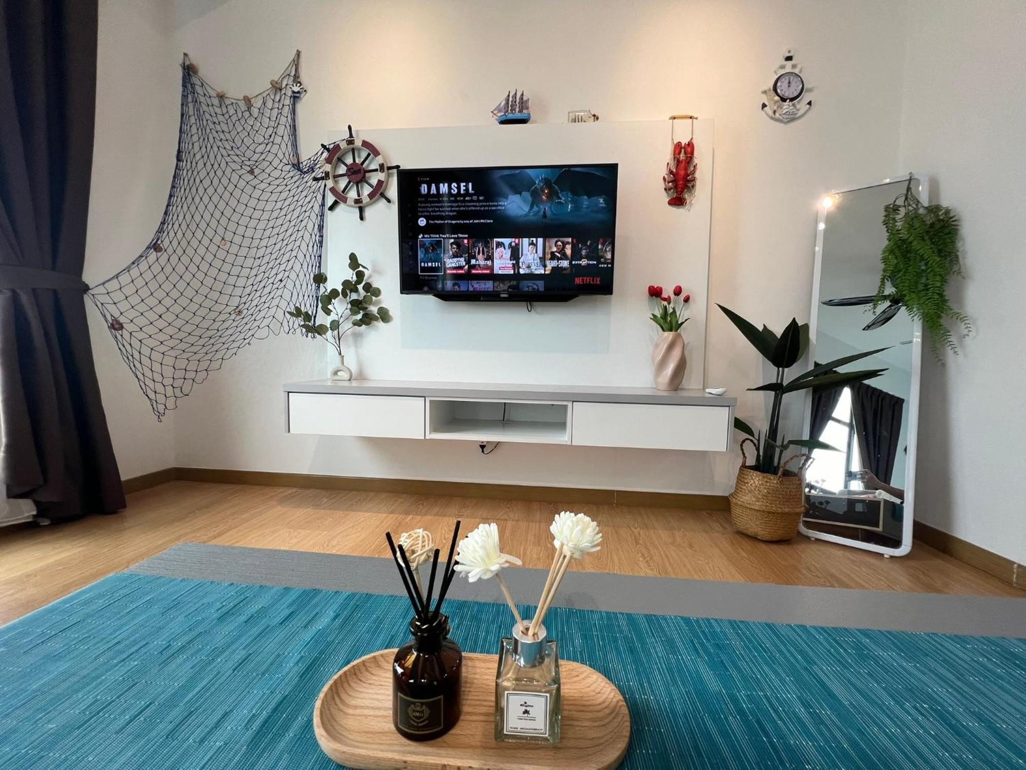 Apartment Oceanbay Seaview 6pax Netflix A-19-13 Kuantan
